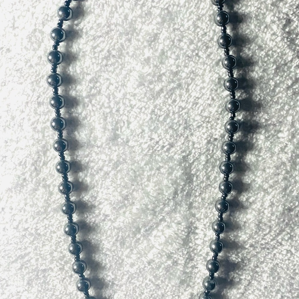 Sophisticated Black Beaded Necklace